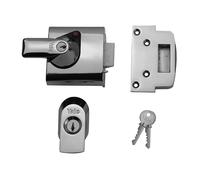 Yale Locks BS1 Nightlatch Standard Inglesi Blocco 60mm Interasse Cromo Finitura