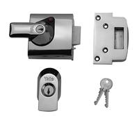 Yale Locks BS1 Nightlatch Standard Inglesi Blocco 60mm Interasse Cromo Finitura