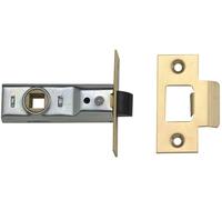Yale Locks M888 Tubolare Mortasa Chiavistello 64mm 2.5in Lucido Ottone Visi Pack