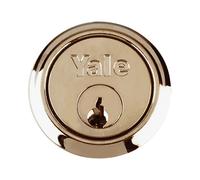 Yale Locks P1109 Ricambio Cilindro Cerchio & 2 Chiavi Ottone Lucidato Finire