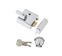 Yale Locks P2 Doppia Sicurezza Notturna 40Mm Retro Chrome Finish Visi YALP2C