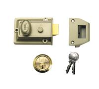 Yale Locks P77 Tradizionale Nightlatch 60mm Interasse Nickel Ottone Finire Visi