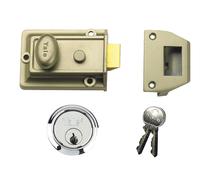 Yale Locks P77 Tradizionale Nightlatch 60mm Interasse Nickel Ottone Finitura Sc