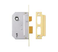 Yale Locks PM246PB25 - Serratura a mortasa a 2 leve, 67 mm, finitura in ottone lucido