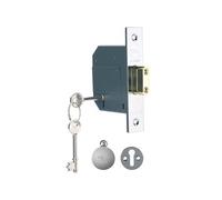 Yale Locks PM562 Hi-Security BS 5 Lever Mortice Deadlock 68Mm 2.5In Lucido Ch