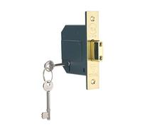 Yale P-M562-PB-67 Serratura a mortasa Standard Britannica a 5 Leve, Alta Sicurezza, Visi Pack, Adatto per Porte Esterne, Finitura in Ottone, 2.5 Inch/64 mm