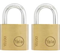 Yale locks YALYE1302PK - 2 serrature pack (30mm, ottone)