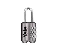 Yale Lucchetto da Viaggio a Combinazione YP2/23/128/1G grigio, ideale per borse e valigie