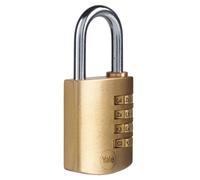 Yale Lucchetto in ottone a combinazione Y150B/40/130/1 corpo 40mm, arco 40mm Oro