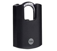 Yale Lucchetto in ottone di alta sicurezza con arco protetto Y121B/40/125/1 corpo 40mm, arco protetto in acciaio indurito al Boro, 3 chiavi