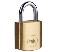 Yale Lucchetto in ottone Y110B/20/111/1 corpo 20mm, arco in acciaio, 3 chiavi