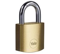 Yale Lucchetto in ottone Y110B/35/120/1 corpo 35mm, arco in acciaio, 3 chiavi
