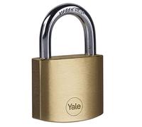 Yale Lucchetto in ottone Y110B/40/122/1 corpo 40mm, arco in acciaio, 3 chiavi