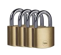 YE Y110B401224 - Lucchetto, ottone, 40 mm, 4 pezzi