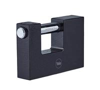 Yale Lucchetto rettangolare Y113BL/90/119/1 nero, corpo 90mm, corpo in ferro