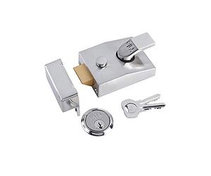 Yale P-89-SC-SC-60 - Serratura Nightlatch - 40 mm - Finitura cromata - Alta sicurezza con deadlock automatico