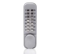 Yale P-DL02-SC Serratura a Pulsante, Finitura cromata, Silver