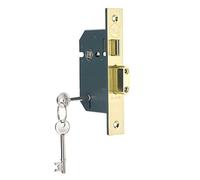 Yale P-M550-PB-65 Serratura a mortasa a 5 Leve, Alta Sicurezza, Finitura in Ottone, 2.5 Inch/64 mm