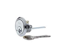 YALE P-X52KP-CH Cilindro di Ricambio Adatto per Porte da 38-57 mm, Alta Sicurezza, 2 Chiavi in Dotazione, P-Cromo, 2 Keys