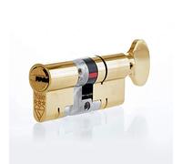 YALE B-YS3-3535BT Anti-Snap 3 Star Euro Thumbturn Cilindro ad Alta Sicurezza, (70 mm), Finitura in Ottone, 35:35 (70mm)