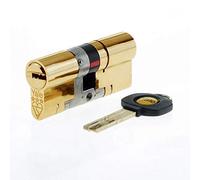 YALE B-YS3-4540B Anti-Snap 3 Stelle Euro Doppio Cilindro, Alta Sicurezza, 40 (80mm), Finitura in Ottone