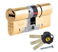 YALE YS3-4045B Anti-Snap 3 Star Euro Doppio Cilindro, Alta Sicurezza, (85 mm), Finitura in Ottone, 40:45 (85mm)