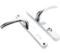 YALE P-YSHMK3LL-PC MK3 Maniglia Porta, Alta Sicurezza, Centro 92 mm, Distanza Fori di Fissaggio 215 mm, Protezione Cilindro Integrata, per Porte in PVC, Visi imballato, Finitura cromata, 92mm/215mm