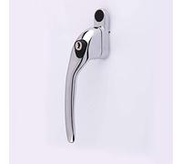 YALE P-YWHLCK40L-PC Maniglia Offset, Mancini, mandrino da 40 mm, chiudibile, confezionato Visi, Adatto per finestre in PVCu, Cromato Lucido