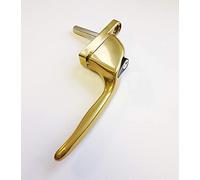 Serrature Yale - Maniglia per finestra in PVC lucido finitura in ottone lucido