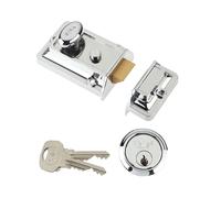 Yale P77 Serratura Notte da 60mm con Finitura Cromata