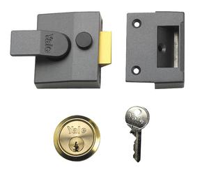 Yale P85 Serratura a Cricchetto a Morte, Riporto 40mm, Cromo