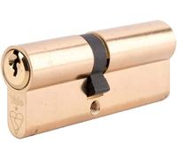 Yale Locks X6 - Cilindro doppio profilo europeo, 35 x 35 (80 mm), finitura ottone lucido e certificazione KiteMark