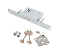 Yale Serratura a chiave Doppia Mappa a tre punti di chiusura per inferriate e cancelletti Y8TD10124500000 a fascia, con 2 mandate, entrata 45mm