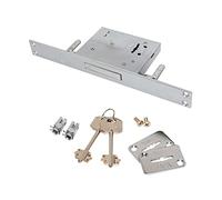 Yale Serratura a chiave Doppia Mappa a tre punti di chiusura per inferriate e cancelletti Y8TD10125000000 a fascia, con 2 mandate, entrata 50mm