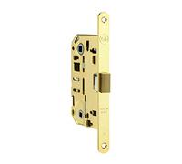 Yale Serratura da infilare con chiave Patent per porte in legno Silenthya Y52MK1050C2 cromo satinato, con scrocco magnetico, bordi tondi, entrata 50mm, interasse 90mm