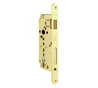 Yale Serratura da infilare per cilindro europeo per porte in legno 52Plus Y52PC1050C2 cromo satinato, bordi tondi, entrata 50mm, interasse 85m