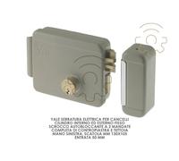 Yale serratura elettrica per cancelli mano sx scatola mm 130 x 105 entrata 50 mm
