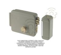 Yale serratura elettrica per cancelli mano sx scatola mm 130 x 105 entrata 60 mm