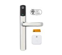 Yale Serratura intelligente Conexis L2, cromata, accesso remoto da qualsiasi luogo e in qualsiasi momento, senza bisogno di chiavi, funziona con Alexa, Google Assistant e Philips Hue