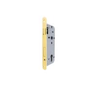 Yale Serratura per porte in legno Y52X1050 ottone lucido, bordi tondi, entrata 50mm