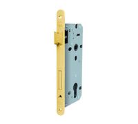 Yale Serratura per porte in legno Y52X1060 ottone lucido, bordi tondi, entrata 60mm