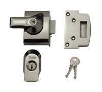 Yale Serrature BS2 con Blocca Scrocco Britannico Standard 40mm Interasse Cromato