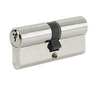 Yale Standard Euro Cylinder - A 6 pin cylinder, 10 year guarantee. Resists picking, has 30,000 key combinations & tested to 100,000 key turns. Available in Polished Brass or Nickel Plated Yale the industry leading name in home security locks., Argento