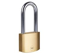 YALE Y110B/50/166/1 Lucchetto di Sicurezza in Ottone, Bronzo-Arco Lungo, 50mm