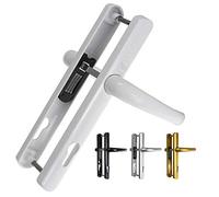 Yale Y2G-SSLL-WH Maniglia per porta superiore, sicurezza standard, centro 92 mm, distanza fori di fissaggio 215 mm, per porte in PVCu, finitura bianca, funziona con cilindri e serrature a mortasa,