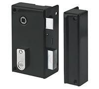 Yale YAV36D Serratura ad Applique Verticale a Fustello, 2 Chiavi, Versione Destra-per Porta Interna, Cachi, Droite