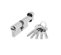 Yale YL6P3030HN Cilindro di Sicurezza Standard YL6Nichelato 30 x 30 mm Chiave - Pulsante a camma lunga