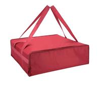 Yalin Grande borsa termica in polistirene per mantenere i cibi caldi o freddi, borsa riutilizzabile con doppia cerniera per la spesa, 58,4 x 38,1 x 35,6 cm (larghezza x altezza x profondità), rosso