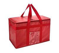 Yalin Grande borsa termica XXL, in polistirolo, per mantenere il cibo caldo o freddo, riutilizzabile, doppia cerniera, per la spesa, 50,8 x 33 x 25,4 cm (larghezza x altezza x profondità), colore
