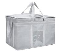 Yalin XXXL - Borsa termica grande, in polistirolo, per mantenere il cibo caldo o freddo, riutilizzabile, con doppia cerniera, per la spesa, 58,4 x 38,1 x 35,6 cm (larghezza x altezza x profondità),